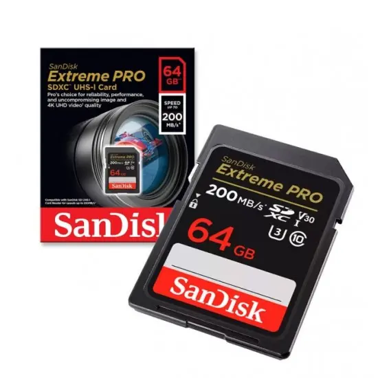 Sandisk Extreme Pro Sdxc Uhs-I Card - 200 Mbps